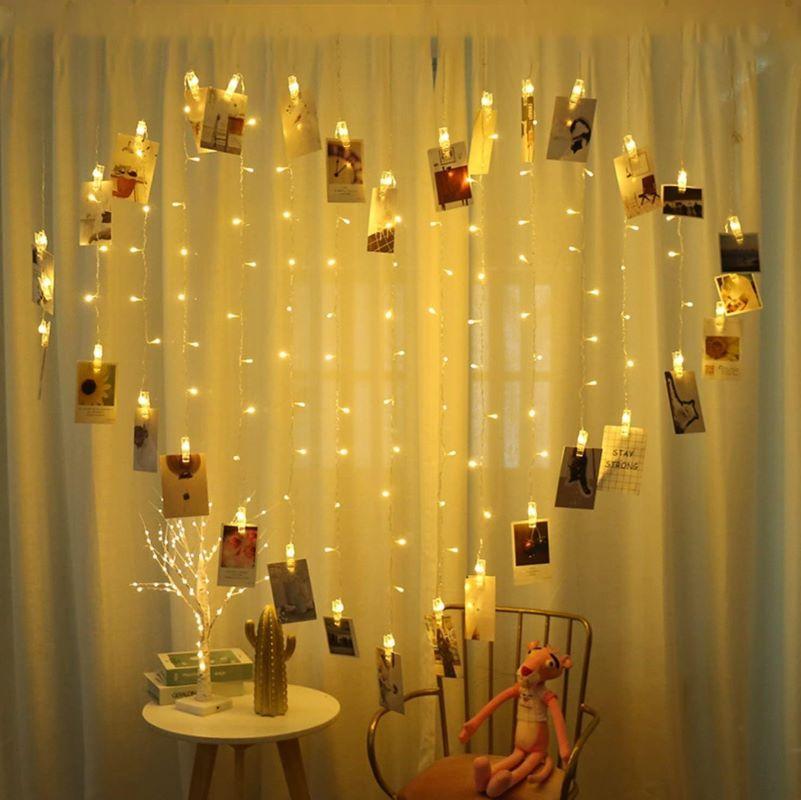 Picture clip string lamp fairy string lamp battery box anniversary new year Christmas surprise for wall decoration of dormitory bedroom