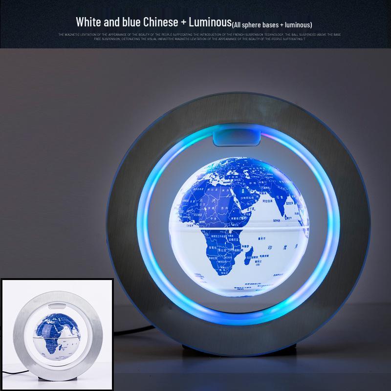 4-inch Luminous Magnetic Levitation Rotating Globe with Constellation Design – Creative Home Decoration Gift