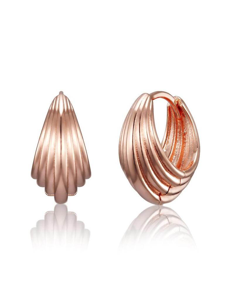 14K GF Bold Voluminous One-Touch Earrings C24EGF210