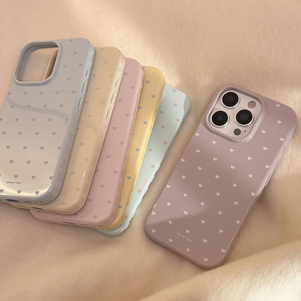 Little Love for Apple 17promax Mobile Phone Case for IPhone16 Simple Korean Style 15For13 Soft Case 14 Anti-fall 12