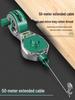 Hand-Crank Wooden Ink Marker, Drop-Resistant Line Tool for Construction Layout