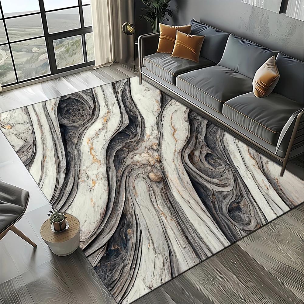 Neuer Stil Schwarz Weiß Gold Marmor Mode 3D Teppich Teppich für Wohnzimmer Schlafzimmer Zuhause Sofa Dekoration, Kinder Rutschfeste Bodenmatte