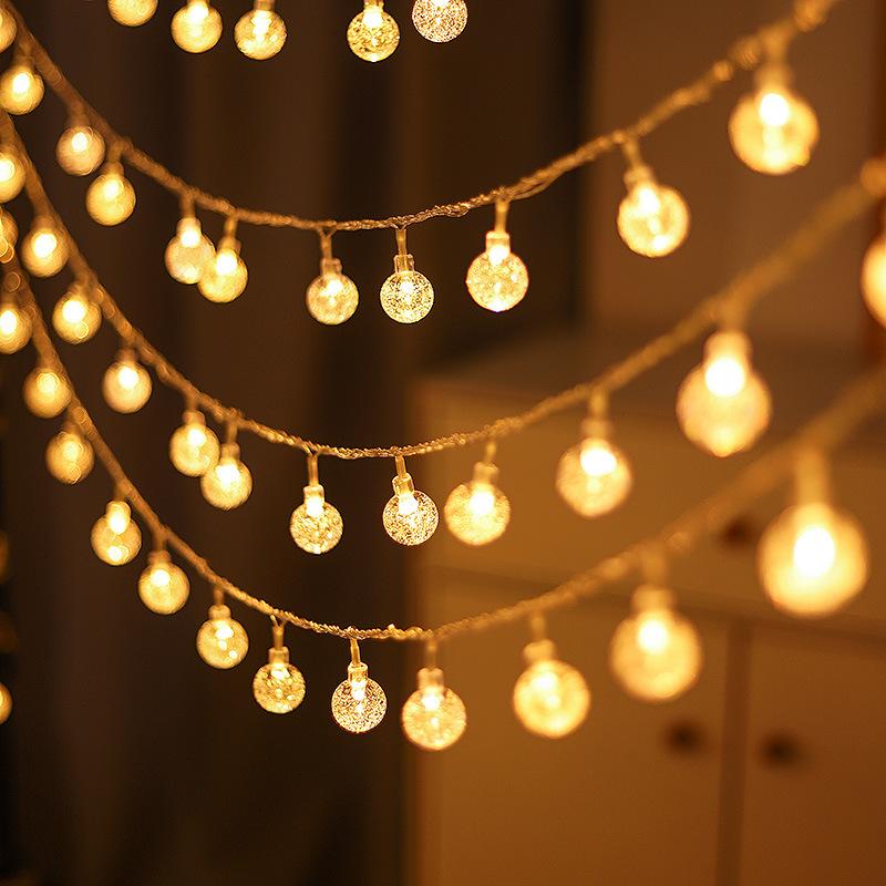 LED Mini Colorful String Lights Camping Atmosphere Lights Christmas Outdoor Garden Festival Decorative Lights Battery-Powered