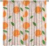 Erdbeer Frucht Blume Niedliche Vorhänge Groovy Funky Trendige Blumenbedruckte Stangentasche Fensterbehänge für Mädchen Schlafzimmer Wohnzimmer