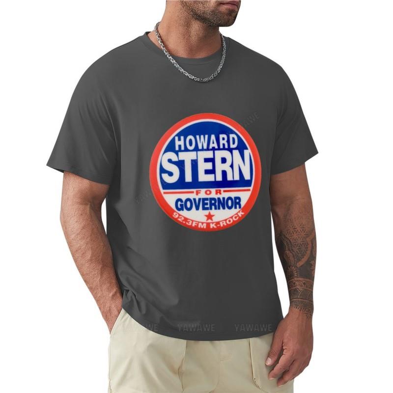 Howard Stern For Governor Tshirt Short Sleeve Tee Oversized T Shirt Anime Tshirt Tees Plain White T Shirts Unisex