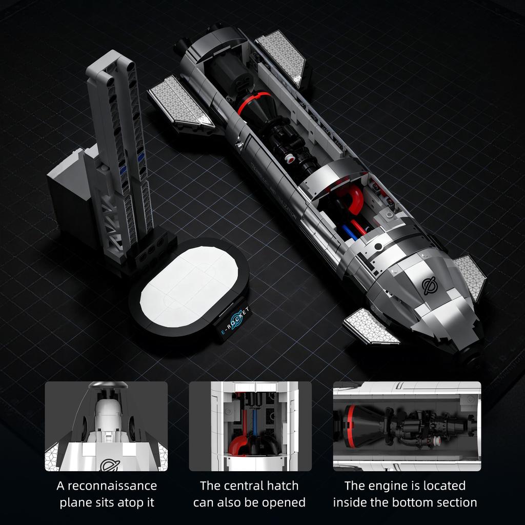 High-Quality 824Pcs High-Quality Galaxy High-Quality Explorer Space Launch Vehicle High-Quality Building High-Quality Blocks High-Quality Moc