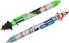 Maydahui Cute 6 Color Christmas Ballpoint Pen Set of 12 Black Ink Stylish Cute Stationery 0.5mm Oil-Based Multi-Function Multi-Color