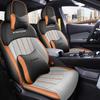 Shadow Leopard Perforated Leather Universal Seat Cushion for Five-Seater Cars