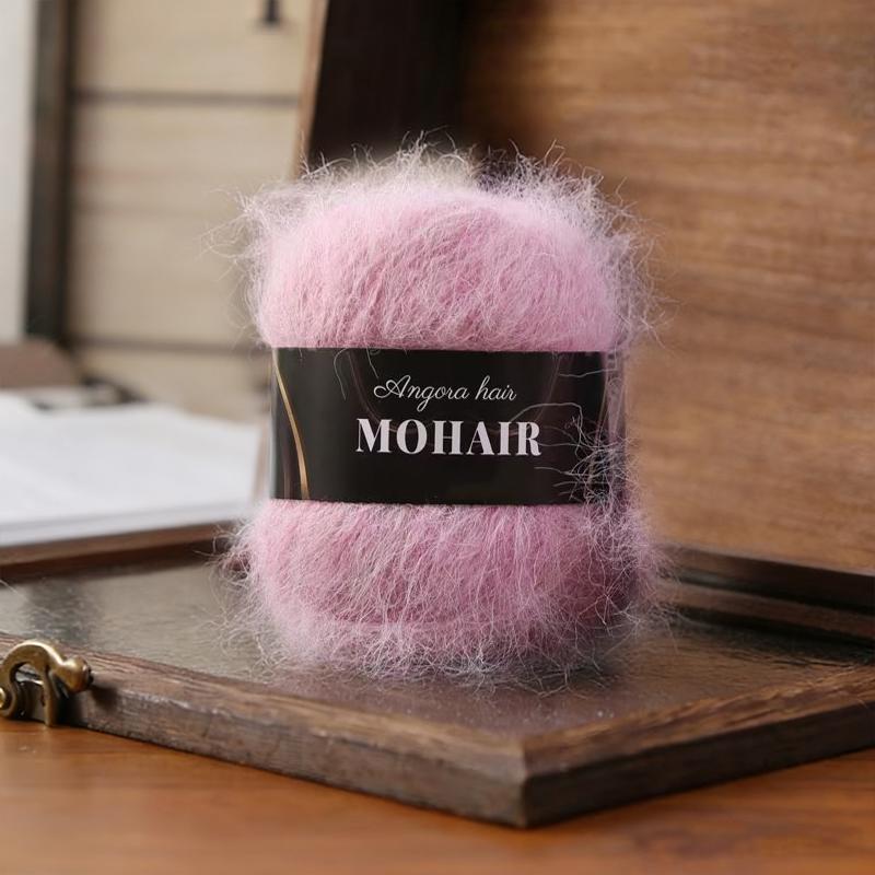 25g/Ball Soft Winter Hand Knitting Material DIY Alpaca Mare Fur Ball Warm Plush Chunky Mohair Yarn Scarf Luxury