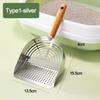 Stainless Steel Cat Litter Shovel Anti-slip Cat Poop Scooper Cat Toilet Scoop  Pet Cleaning Tools