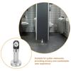 4Pcs Exquisite Stainless Steel Restroom Partition Foot Strong Bearing Capacity Public Toilet Partition Bracket Fitting