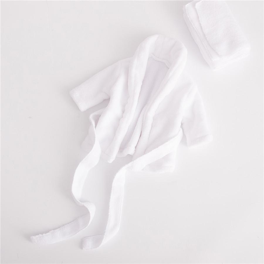 Newborn Photography Bathrobe Baby Bathing Pajamas Photo Studio Photography Clothing Baby Thickened Coral Velvet Bathrobe Pajamas