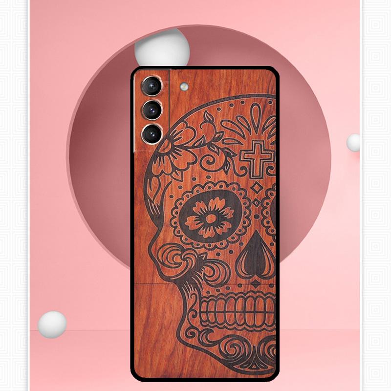 Natural Bamboo Wood Pattern Print Case For Samsung Galaxy S25 Ultra S20 S21 S22 S23 S24 Ultra S9 S10 Plus S25 FE Cover Funda