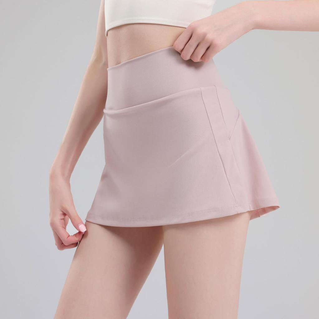 Women's Quick-Dry Anti-Exposure Sports Midi Skirt - Slimming Yoga, Running, Tennis, Summer Cover-Up Skirt