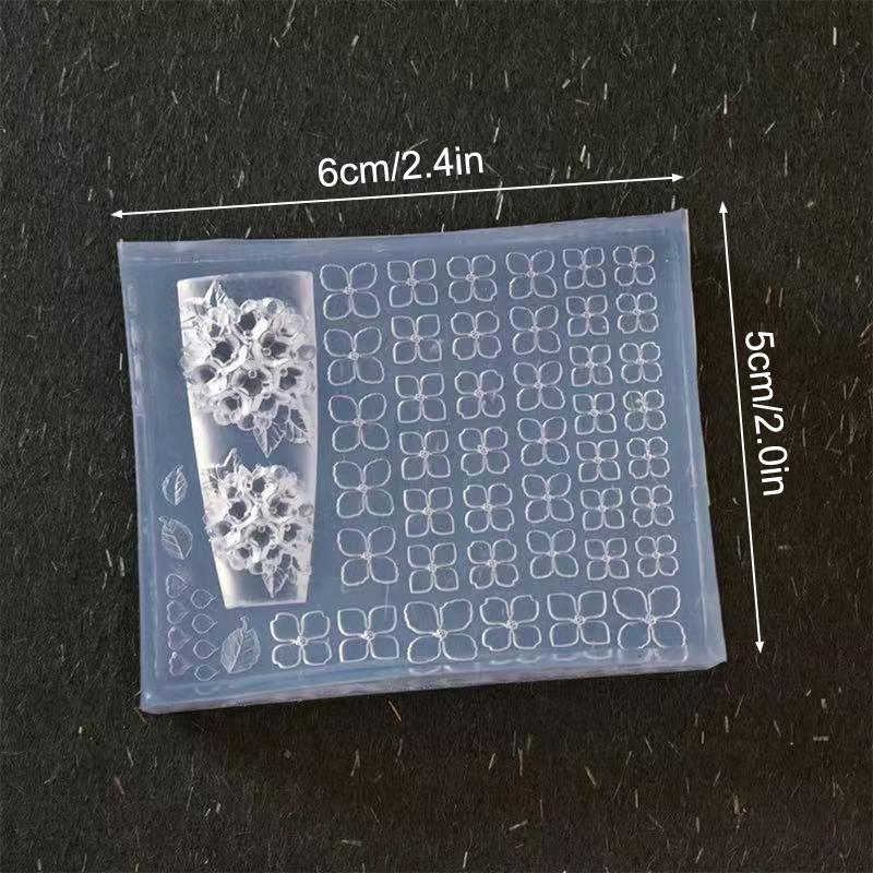 3D Silicone Nail Mold Phalaenopsis Flower Design Sweet Butterfly Orchid DIY Manicure Template Carving Nail Art Tools