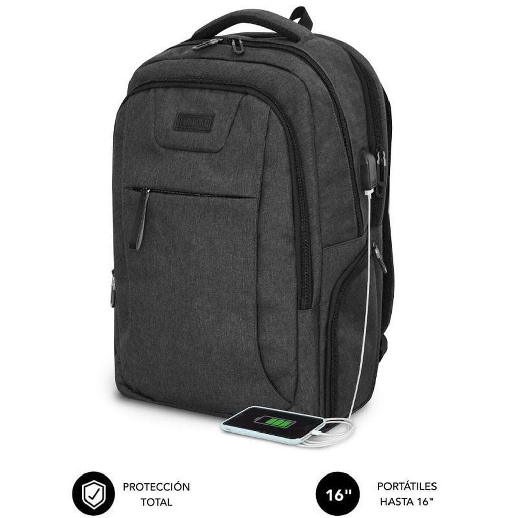 Laptop Backpack Subblim SUBBP-4PA2100 Black