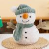 Snowman Plush Doll Hat Scarf Cartoon Bedroom Decoration Christmas Gifts Ornament