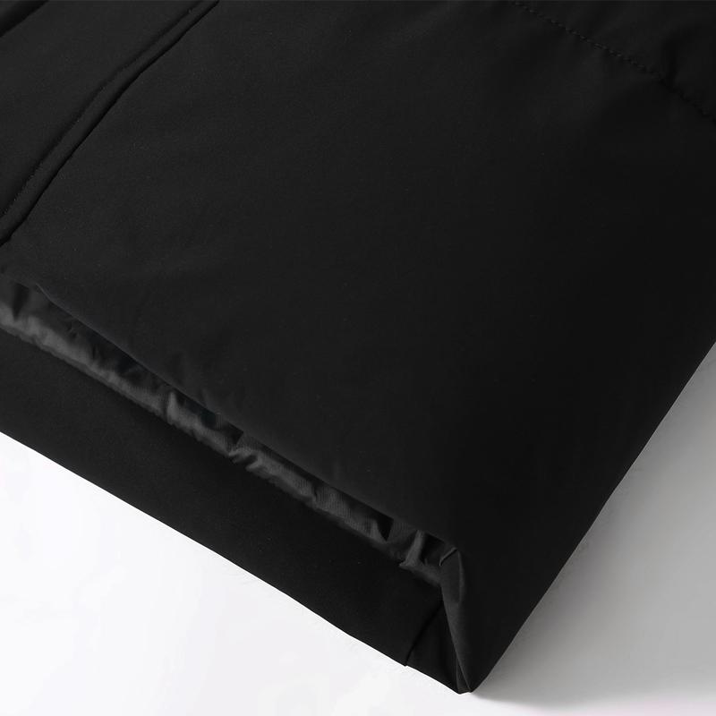 Taglie Forti 4XL-11XL Moda Parka Invernale Cappotto Lungo da Uomo con Cappuccio Casual Largo Nero Spesso Caldo Oversize Capispalla Giubbotti da Uomo