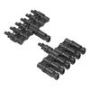1 to 6 Branch Connector 6 Way Solar Panel Branch Connector Waterproof Male Female Cable Connector