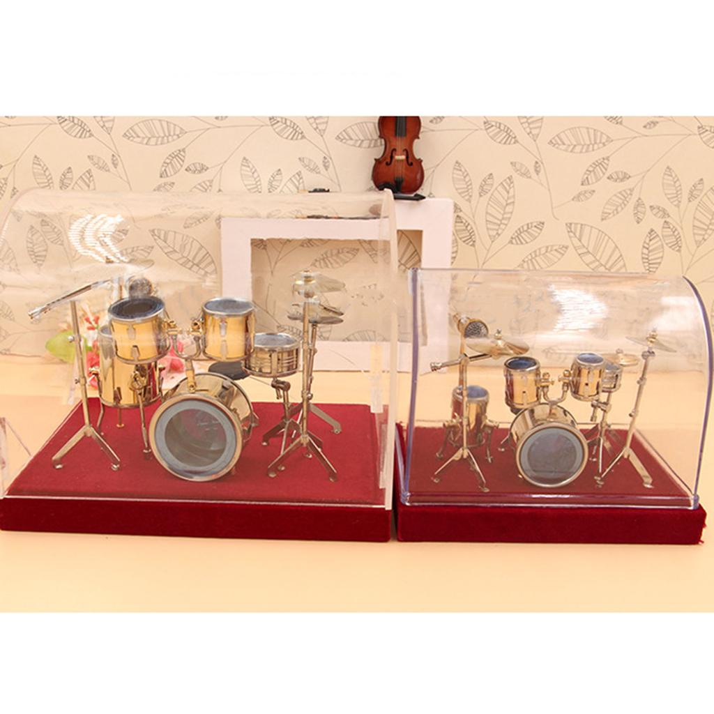 Mini Drum Set Model Display Ornaments Decoration Miniature Musical Instrument Set For Collection