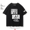 Summer 100% Cotton T-shirt Attack Giant Wings of Freedom Clothing Sergeant Alan Mikasa Around Short-sleeved Men