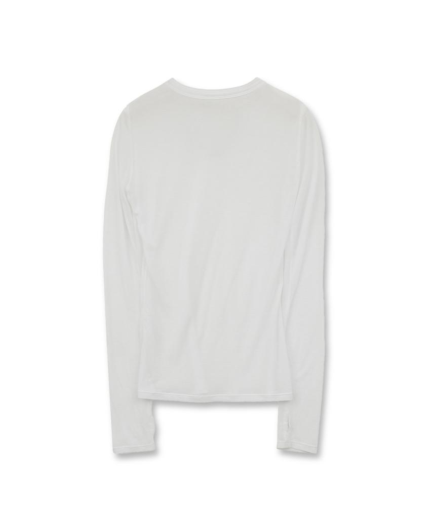 Beulaunyadeu W See-Through Long Sleeve, White