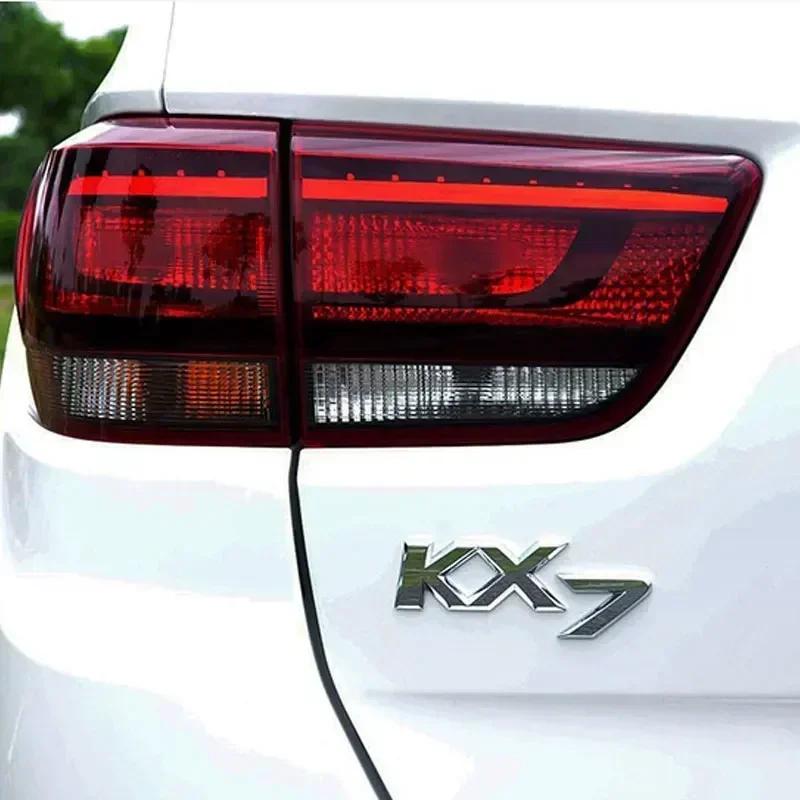 VSRA4 3D Metal Chrome Black K2 K3 K4 K5 KX7 Letters Logo Rear Boot Trunk Emblem Badge Sticker for Kia Car Styling Accessories