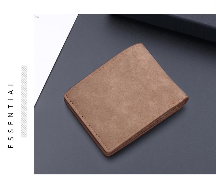 Men's Short Leather Wallet - In Stock