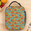 Cute Kawaii Fast Food Meal Print Lunch Bag For Unisex Custom Travel Lunch Box Fun Portable Insulated Oxford Cooler Bag