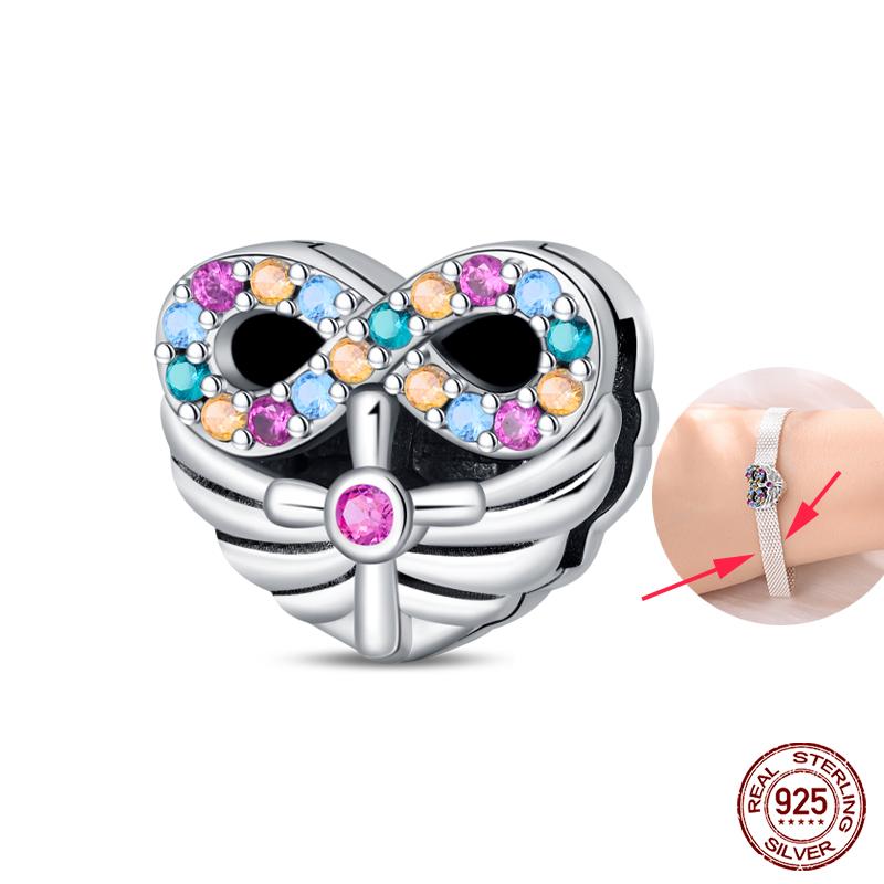 New Copper Heart Shaped Cat Claw Butterfly Four Leaf Clover Charms Beads Fit Qikaola Original Bracelets Diy Jewelry