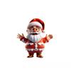 Acrylic 2D Santa Claus Festive Atmosphere Christmas Tree Ornament Pendant Christmas Tree Ornament