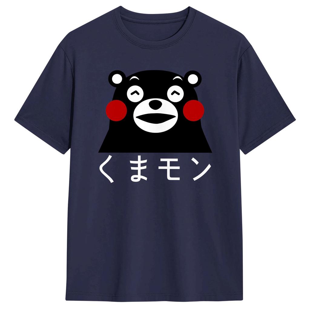 Cute Kumamon Tshirt For Unisex Novelty 100 Cotton Tee Shirt Crewneck Short Sleeve T Shirts Graphic Tops