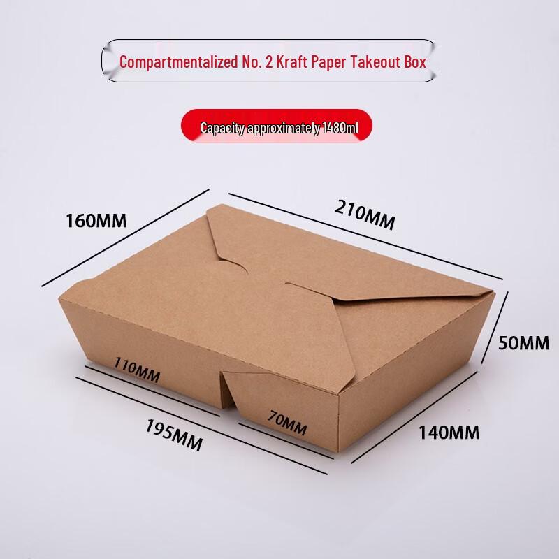 Disposable Kraft Paper Lunch Box