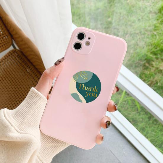 500Pcs/Roll Packaging Stickers Self-adhesive Thankyou Letter Pattern Expressing Gratitude DIY Thank You Label Stickers Gift Wrapping