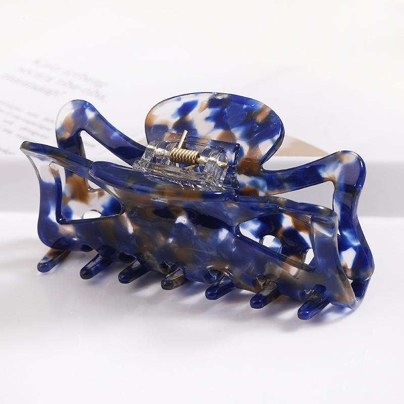 Hohler Essigsäure-Clip texturierter Temperament-Haarclip fortschrittlicher Farb-Haarclip Haaraccessoires praktischer Haifisch-Clip