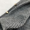 Neuer Frühling Damen Strickschal Schals Gestrickter Pashmina mit Knopf Weste Uni Kaschmir Schal Wickel Bufandas Mujer Ponchos Umhang