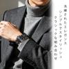 CalmTick Men's Watch, Large Dial, Quartz, Date Display, Waterproof, Luminous Hands, Chronograph Function, Fashionable Simple Popular Model (Black,