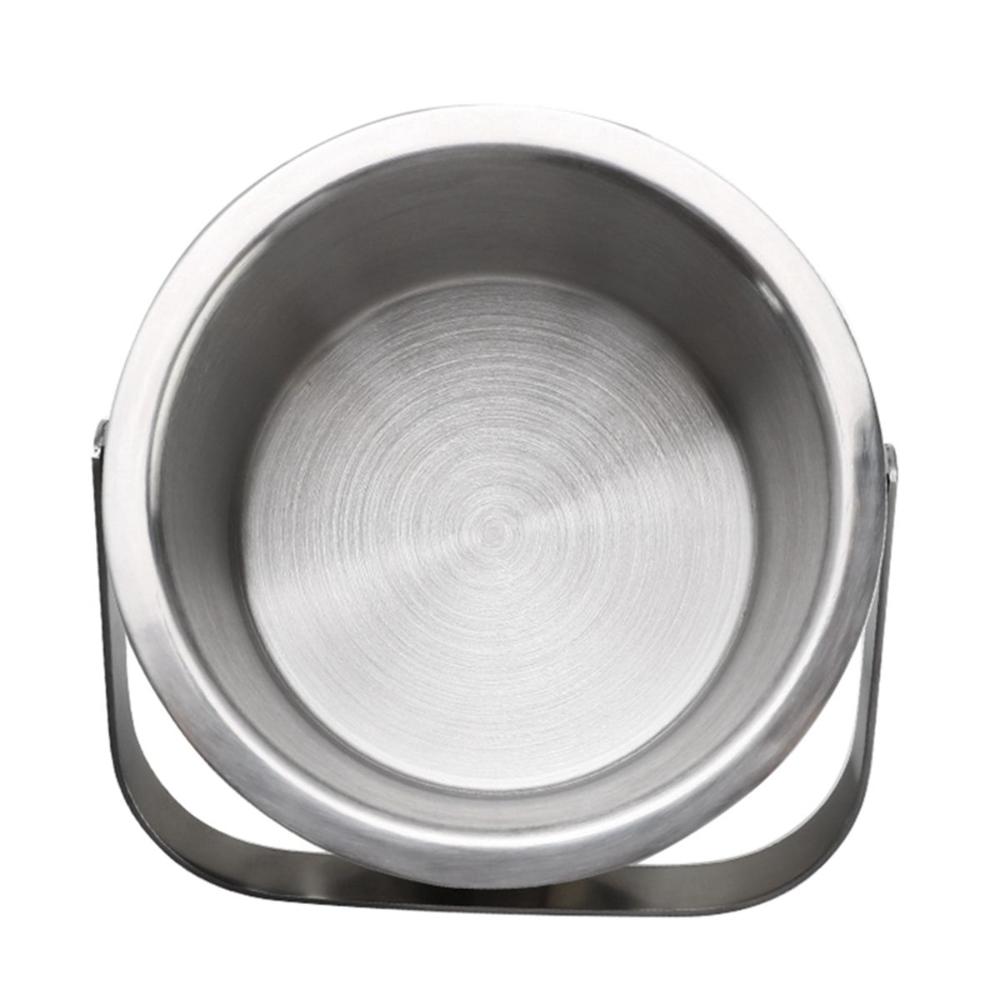 Kitchen Double Walled Wine Beer Bar Ice Bucket Ice Cube Container With Tongs And Lid Cooler