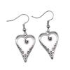 Drop & Dangle Earring Love Heart Vintage Jewelry SuppliesEarring Size 18x19mm QE013