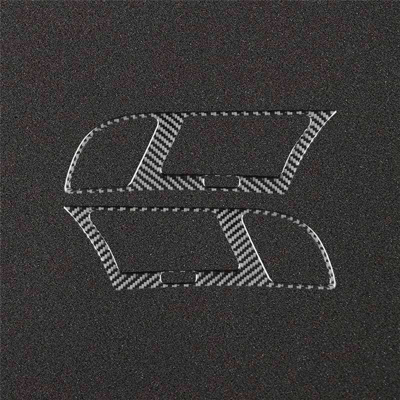 For BMW 5 Series E39 1998-2003 Soft Carbon Fiber Car Door Air Outlet Audio Speaker Panel Cover Trim Interior Replacement Parts