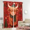 Flat Printing Jit Curtains Without Rod Festive Calf Popular Curtain Fabric Durable Polyester Decorations Set Of 2 Made