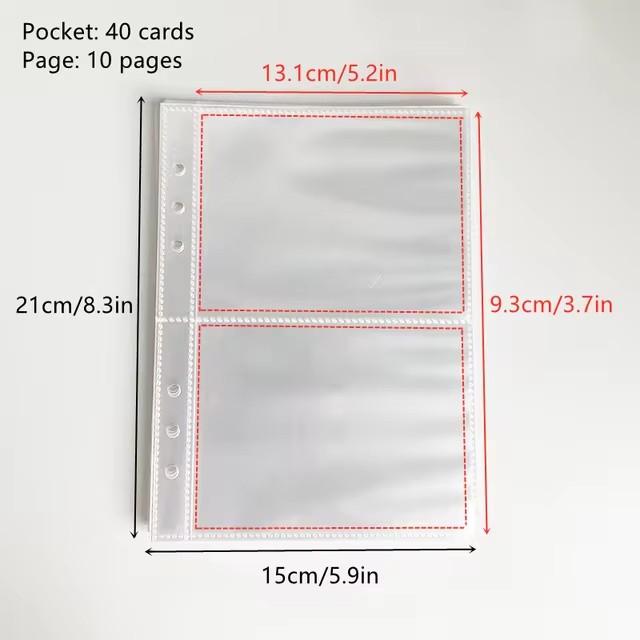 Ins Style Bandage Ribbon Binder Idol Pocard Collect Book Woolen Lattice Po Album With 10Pcs Sleeves Postcard Storage Book