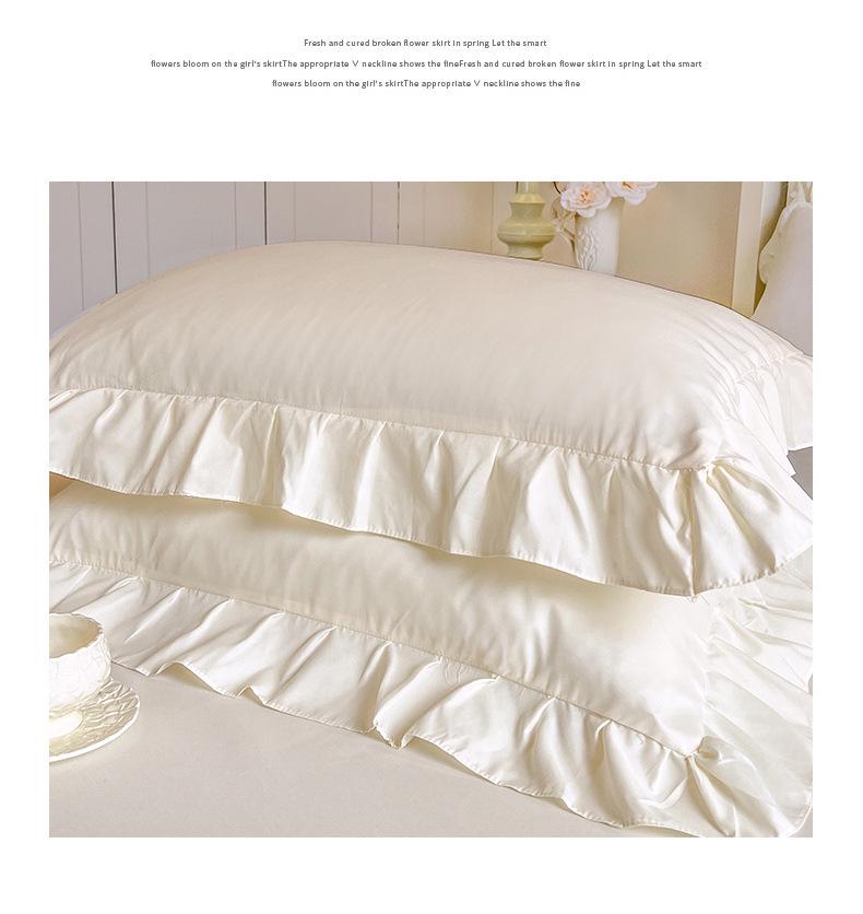European Style Lace Trim Bed Skirt: Anti-slip, Single Piece Cover for 1.5m-2.2m Beds