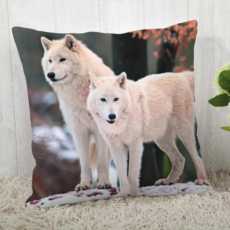 Pillowcase Wolf Pattern Wedding Animal