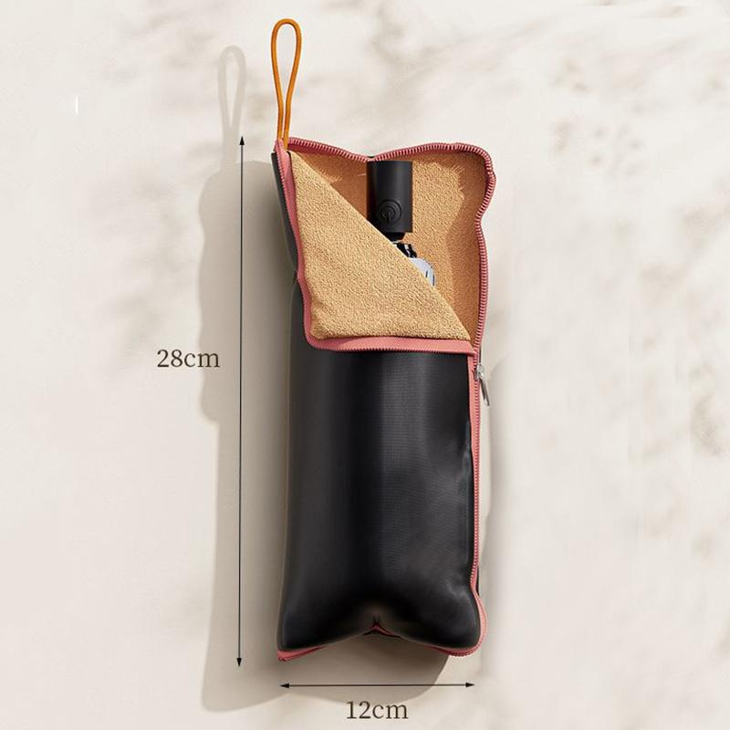 Сумка для хранения зонта типа клатч, абсорбирующая складная сумка для зонта, портативная водонепроницаемая сумка для хранения для выхода оранжевый