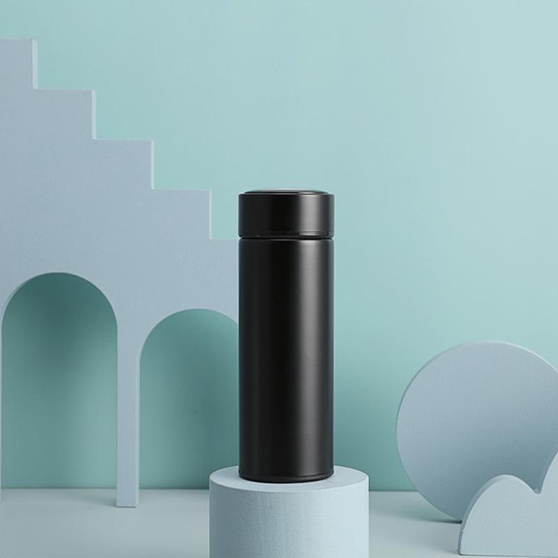 Έξυπνο Θερμός με Ένδειξη Θερμοκρασίας - Μεγάλης Χωρητικότητας, Ανοξείδωτο Ατσάλι 304, Διαχωρισμός Τσαγιού & Νερού, Κούπα Δώρου με Δυνατότητα Χάραξης