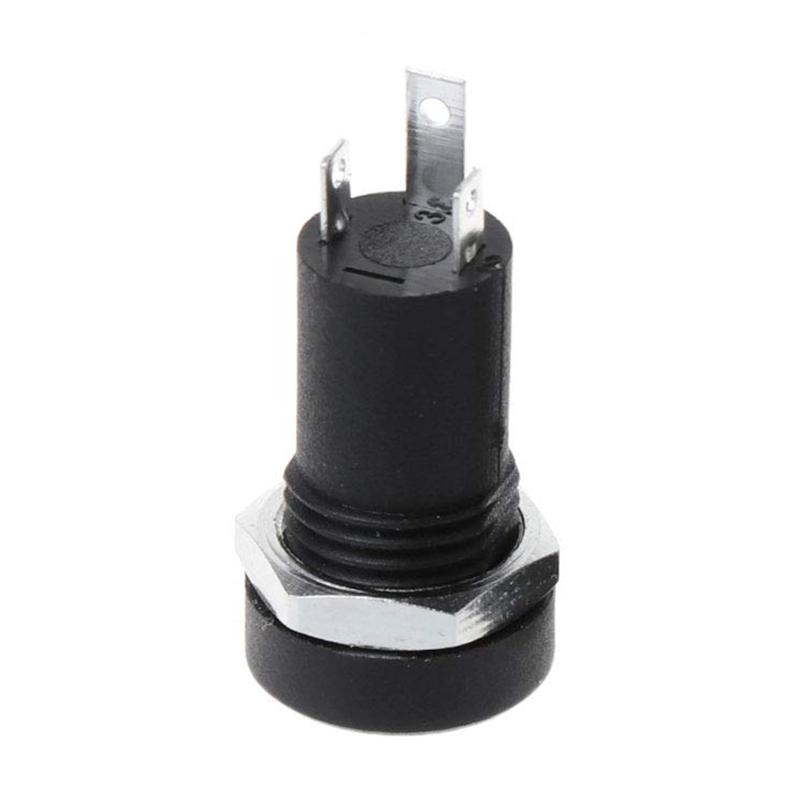 5/10Pcs 3.5mm Audio Jack Socket 3 Pole Black Stereo Solder Panel Mount Gold with Nuts Universal Headphone Socket