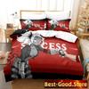 Helltaker Bettwäsche-Set Bettbezug Laken Bedrucktes Bett-Set Kissenbezug Bett Voll Queen King Size Bettdecke Schlafzimmer