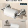 Toilet Paper Holder Wall Mount, Stainless Steel Rustproof Double Post Pivoting Tissue Roll Holder for Bathroom, Commercial Toilet Paper Dispenser