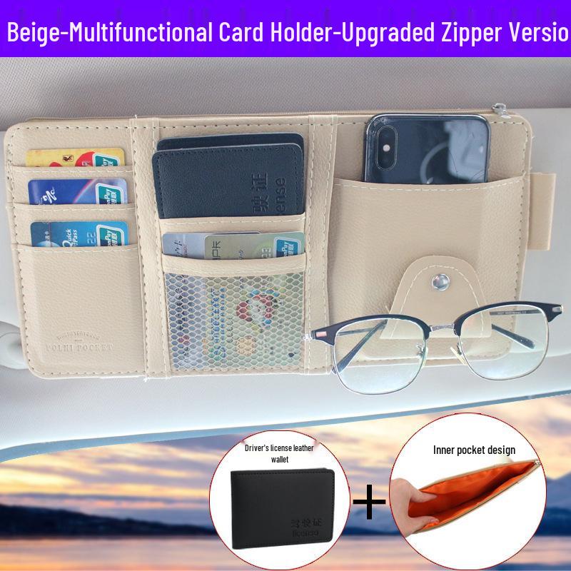 

Органайзер-клипса на солнцезащитный козырек автомобиля - Сумка для хранения и декоративная накладка